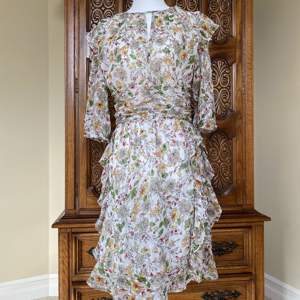 Walter Baker Vonna Puff Sleeve Floral Mini Dress - Picture 4 of 7
